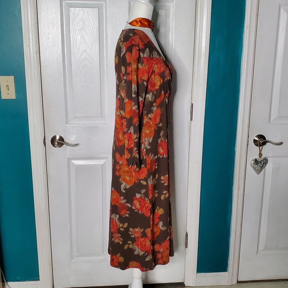 J. Jill Dress XS Midi Dress Brown - Picture 11 of 16